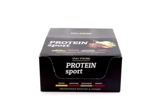 Батончик Effort Protein Sport Микс банан / вишня / ореховый / шоколад 40 гр 24 шт