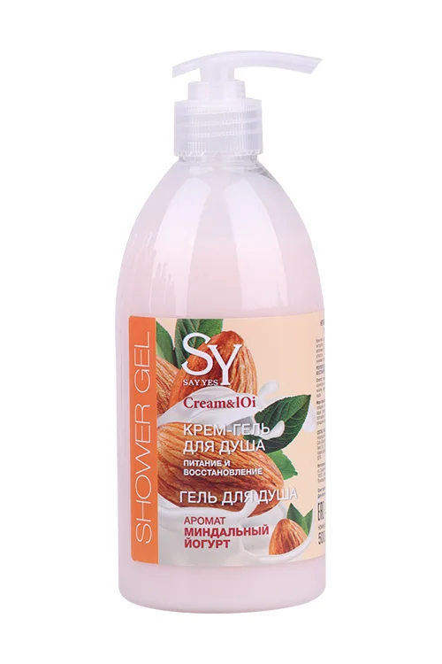 Крем-гель для душа SayYes Cream&Oil миндальный йогурт 500 мл