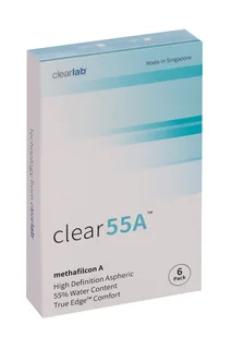 Линзы Clearlab Clear55 А контактные R 8,7 (диоптрия -7,5) 6 шт