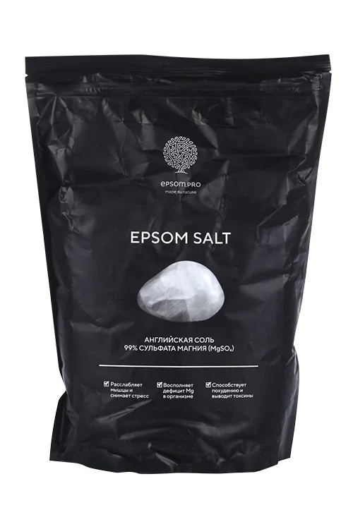 Соль Salt of the Earth Epsom salt для ванн английская 99% сульфата магния 2,5 кг