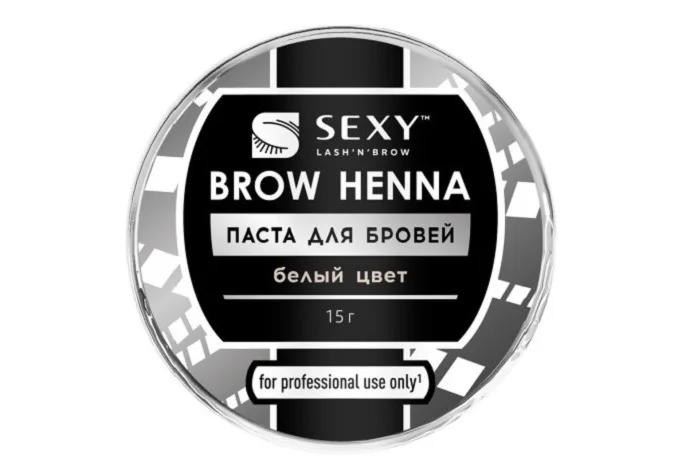 Паста Innovator Cosmetics sexy brow henna для бровей белый 15 гр