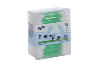 Ватные палочки Вариант с ограничителем 60 шт