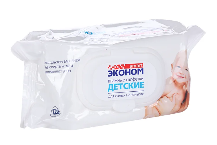 Салфетки влаж Эконом Смарт дет 120 шт