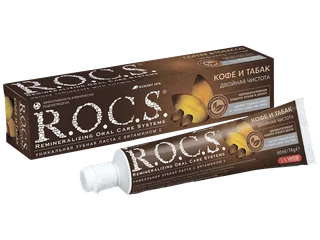 Зубная паста Кофе и табак, 74 г, R.O.C.S.