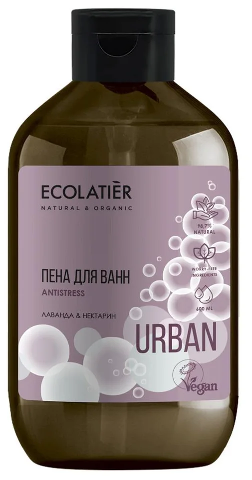 Пена для ванн лаванда&нектарин 600 мл Ecolatier