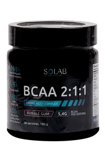 Bcaa 2:1:1 Solab Бабл гам, 180 г, (30 порций)