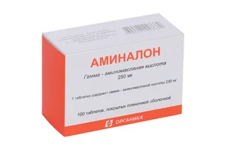 Аминалон 250 мг 100 шт таблетки покрытые пленочной оболочкой