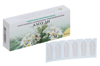 Алоэ ДН 6 шт суппозитории ректальные гомеопатические