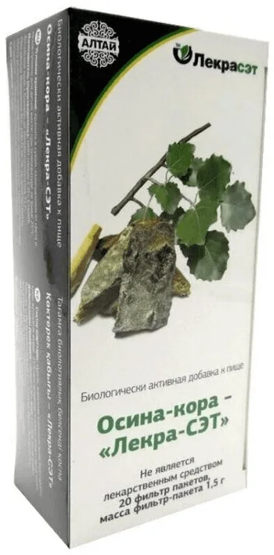 Осина Кора Лекра-Сэт фильтр-пакет 1,5 гр 20 шт
