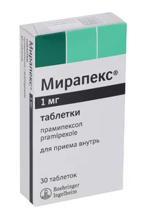 Прамипексол 1 мг 30 шт таблетки
