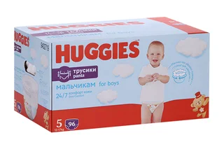 Трусики-подгузники Хаггис Дисней Бокс для мал 5 (12-17 кг) 96 шт