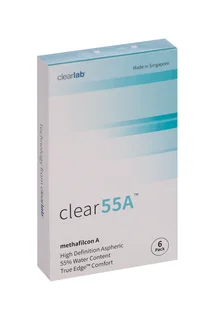 Линзы Clearlab Clear55 А контактные R 8,7 (диоптрия -11,50) 6 шт