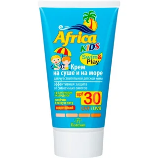 Африка Кидс крем солнцезащитный на суше море для чувствительной кожи SPF30 150 мл 410