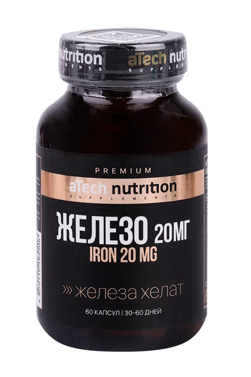 Железо aTech Nutrition Premium 450 мг 60 шт капсулы