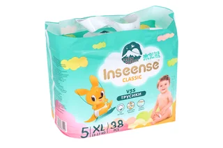 Трусики-подгузники Inseense Classic V5S XL (12-17 кг) 38 шт изумруд
