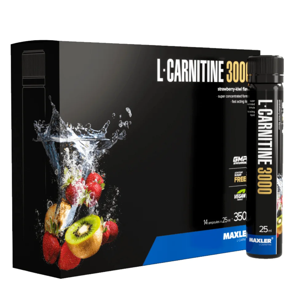 L-Карнитин 3000, со вкусом Клубника-киви, 14*25 мл, Maxler