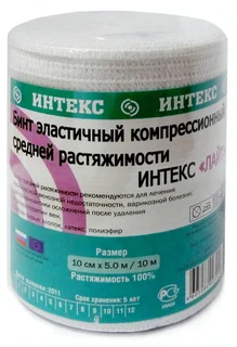 Интекс-лайт бинт эластичный с застежкой СР 10 см × 5 м