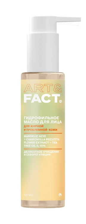 Масло ART&Fact гидрофил с миндал кислотой для жирн / пробл кожи 100 мл