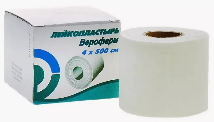 Лейкопластырь Верофарм 4 см × 500 см
