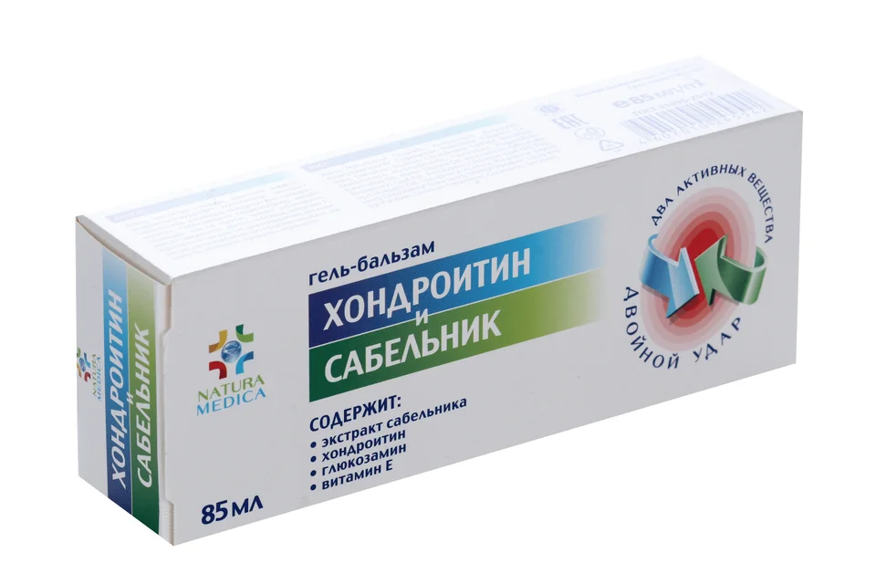 Натура Медика гель-бальзам хондроит / сабельник 85 мл
