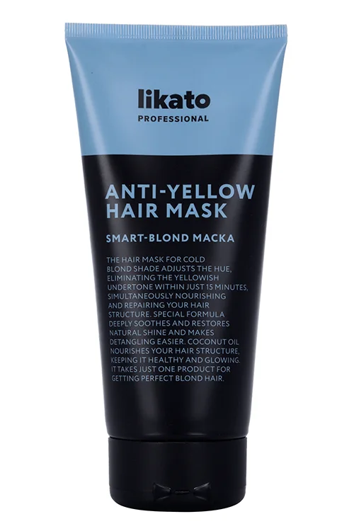 Маска Likato Professional Smart-Blond для придания холод оттенка светлым волосам Anti-Yellow 200 мл
