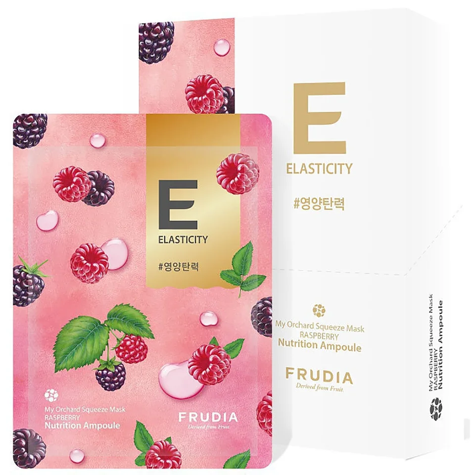 Маска для лица Тонизирующая с малиной 10 шт Frudia
