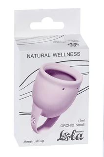 Менструальная чаша Natural Wellness Orchid Smail цвет лавандовый 4000-13lola силикон 15 мл