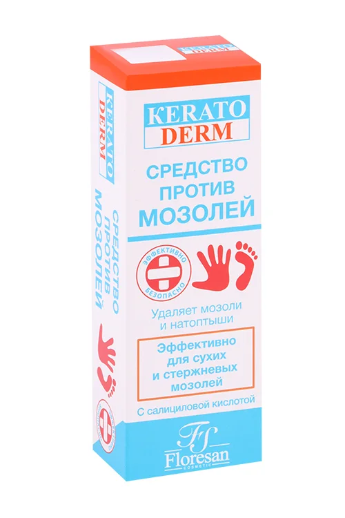 Средство Floresan KeratoDerm против мозолей и натоптышей 30 мл