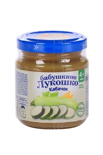 Бабушкино Лукошко пюре кабачок 100 гр