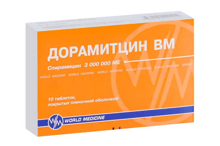 Дорамитцин ВМ таблетки 3000000 ме 10 шт