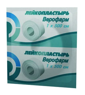 Пластырь Верофарм 1×500 см /карт. упак./