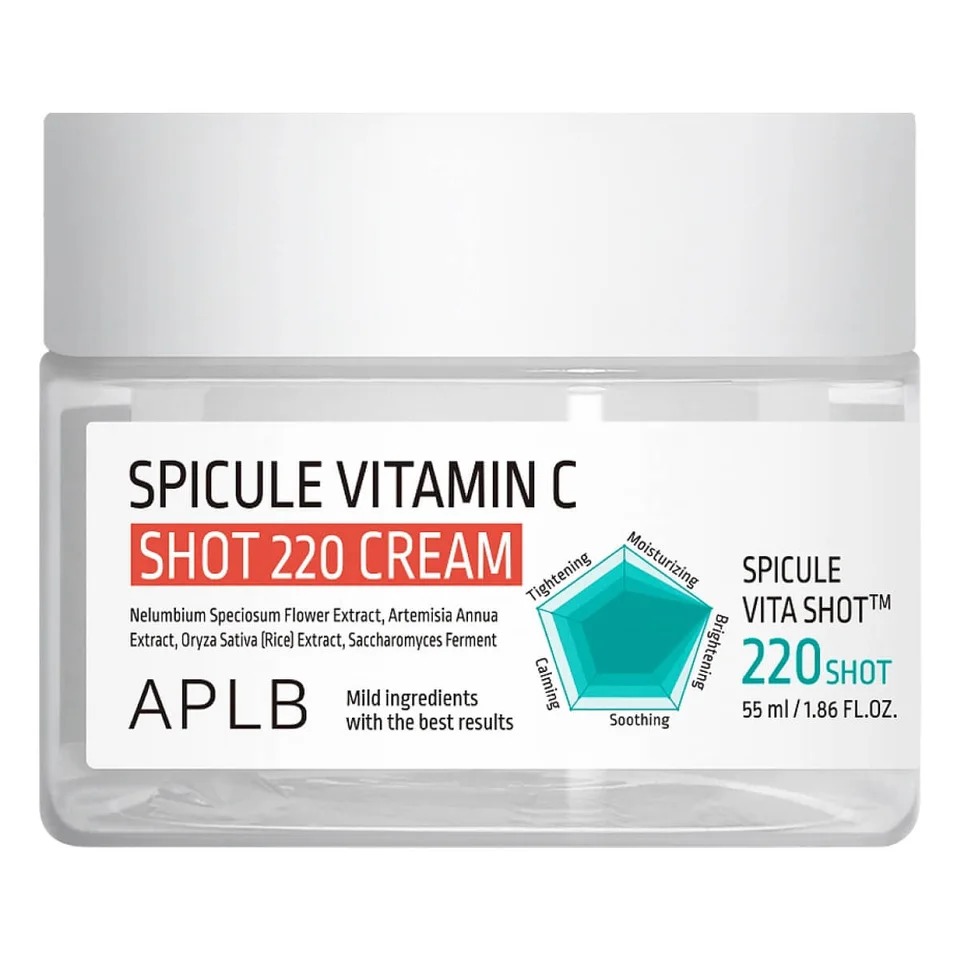 Осветляющий крем с микроиглами и витамином С Spicule Vitamin C Shot 220 Cream, 55 мл, Aplb