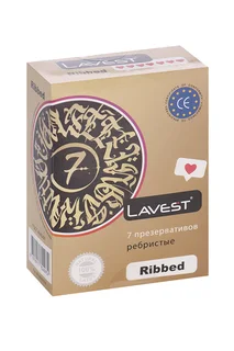 Презервативы Lavest Ribbed ребристые 7 шт