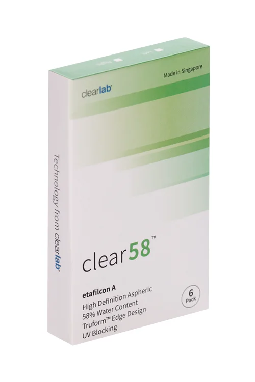 Линзы Clearlab Clear58 контактные R 8,7 (диоптрия -6,00) 6 шт
