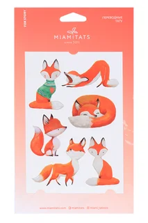 Тату переводные Miamitats Kids Fox story (middle) (6950)