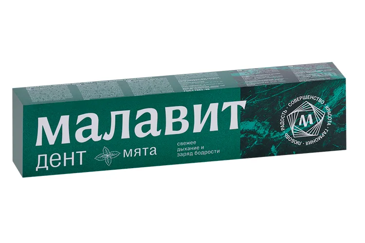 Зубная паста МалавитДент мята 75 гр