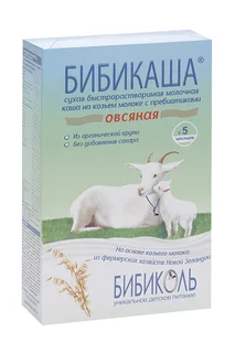 Каша Бибикаша овсяная на козьем молоке 200 гр