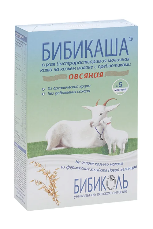 Каша Бибикаша овсяная на козьем молоке 200 гр