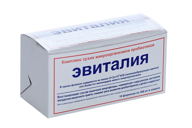 Эвиталия комплекс сухих микроорганизмов пробиотиков 0,3 гр 10 шт