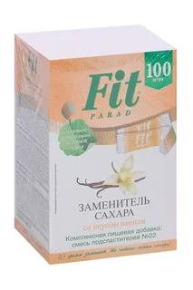 Сахарозаменитель FitParad №22 ваниль стики, 100 шт