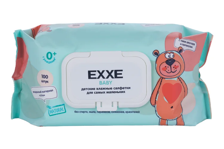 Салфетки Exxe Baby влажные для детей (0+) 100 шт