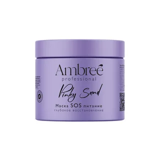 Маска SOS глубокое питание и восстановление волос серии Ambree professional.Pinky sand,400 мл