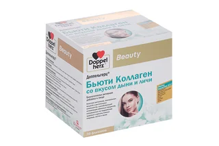 Доппельгерц Бьюти коллаген со вкусом дыни и личи 25 мл 30 шт раствор оральный