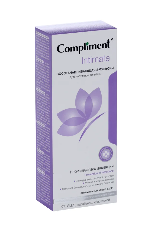 Эмульсия Compliment Intimate для интимной гигиены восстанавливающая 250 мл