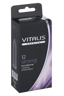 Презервативы Vitalis Premium Strong сверхпрочные ширина 53 мм 12 шт