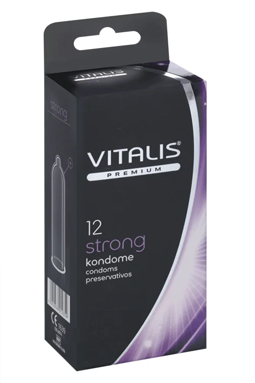 Презервативы Vitalis Premium Strong сверхпрочные ширина 53 мм 12 шт
