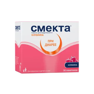 Смекта порошок для приготовления суспензия для приема Внутрь 3 гр Клубника 30 шт