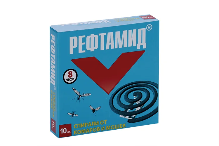Спираль Рефтамид защита от комаров 10 шт
