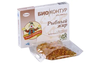 Рыбный жир с валерианой / пустырником 330 мг 100 шт капсулы