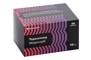 Торасемид Медисорб 10 мг 90 шт таблетки